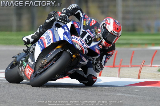 2009-09-26 Imola 1796 Variante alta - Superbike - Qualifyng Practice - Ben Spies - Yamaha YZF R1